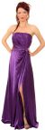 Main image of Strapless Goddess Wrap Formal Gown