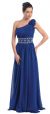 Main image of One Shoulder Formal Dress with Embellished Waistline