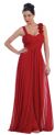 Long Formal Prom Dress with Floral Applique in an alternative picture