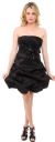 Main image of Strapless Bubble Prom Dress with Floral Details
