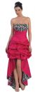 Main image of Convertible Bubble Dress with Zebra Print