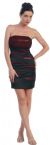 Strapless Bandage Style Sequin Short Party Dress  in Black/Red