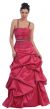 Main image of Embellished Bubble Prom Ball Gown with Open Back