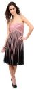 Main image of Strapless Knee Length Party Dress with Braided Bustline