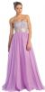 Main image of Bejeweled Bust Floor Length Formal Evening Prom Dress