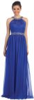 Main image of Halter neck Floor Length Formal Prom Dress with Rhinestones