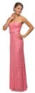 Main image of Strapless Sweetheart Neck Long Lace Formal Bridesmaid Dress