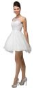 Bejeweled Bust Short Babydoll Homecoming Party Dress in an alternate image