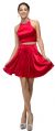 Main image of Jeweled Collar Two Piece Short Homecoming Party Dress