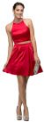 Jeweled Collar Two Piece Short Homecoming Party Dress in an alternative image