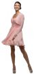 V-Neck Ruched Bodice Short Homecoming Bridesmaid Dress in Blush