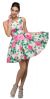 Main image of Floral Print Cut-Out Back Sleeveless Short Homecoming Dress