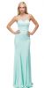 Main image of Rhinestones Mesh Neck & Back Long Formal Prom Dress