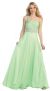 Main image of One Shoulder Rhinestones Waist Long Formal Prom Dress