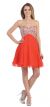 Main image of Strapless Bejeweled Bodice Short Party Prom Dress
