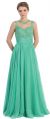 Floral Lace Bust Full Length Formal Prom Dress in an alternative picture
