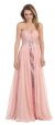 Main image of Strapless Sequins Inner Skirt Long Formal Prom Dress