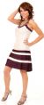 Two Tone Cascading Layered Pleated Prom Dress in Silver/Plum