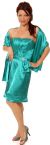 Pleated Bodice Cocktail Dress with Sash and Brooch Applique in alternative image