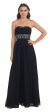 Main image of Strapless Beaded Waist Empire Cut Long Formal Dress 