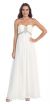 Main image of Strapless Rhinestones Bust Long Formal Bridesmaid Dress