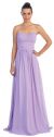 Main image of Strapless Shirred Bust Long Formal Bridesmaid Dress
