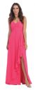 Main image of Strapless Pleated & Ruffled Long Bridesmaid Dress 