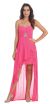 Main image of Strapless Hi-Low Overlay Short Formal Party Dress 