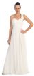 Floral Accent One Shoulder Long Formal Bridesmaid Dress in an alternative picture