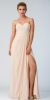 Main image of Strapless Pleated Overlap Bust Long Bridesmaid Dress