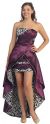 Main image of Elegant Strapless High-Low Prom Dress with Layered Skirt 
