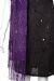 Heavy Sequin Beaded Shawl with Fringes in closeup