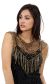 Main image of Black Beaded Collar Scarf