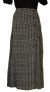 Main image of Diamond Print Long Polyester Skirt