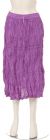 Main image of Knee Length Crinkled Lilac Skirt