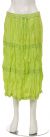 Main image of Knee Length Crinkled Lime Green Skirt
