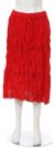 Main image of Knee Length Crinkled Red Skirt
