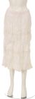 Main image of Knee Length Crinkled White Skirt