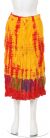 Main image of Tie & Dye Crinkled Yellow Multi Skirt