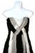 Basket Weave Front Silk Strapless Party Dress in Closeup