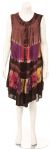 Main image of Loose fitted Asymmetrical Tie-Dye Casual Dress