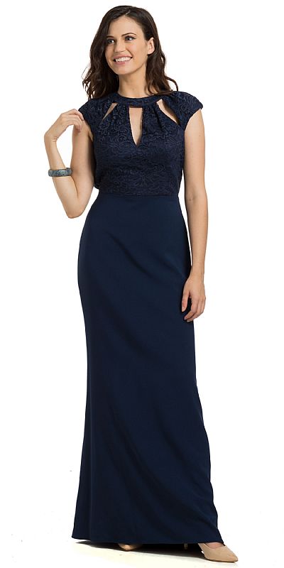cocktail gown long back