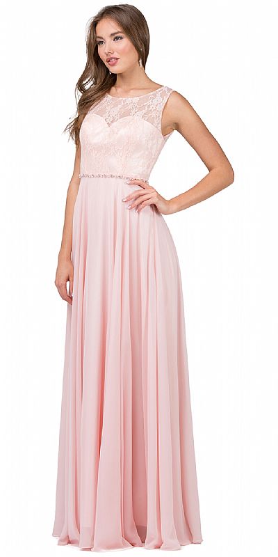 bridesmaid gown chiffon