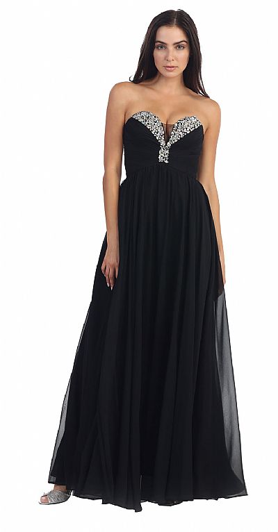 best evening gown style for large bust